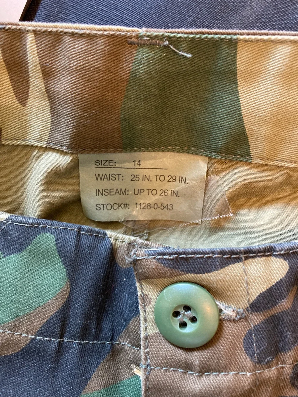 Kids Camouflage Cargo Pants - Green Camo